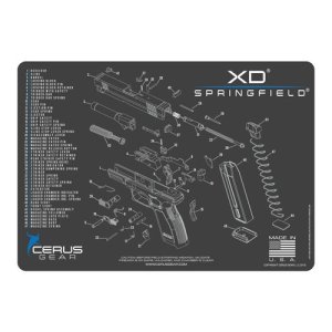 Cerus Gear HM-SPG-XD-SCH-GRY Springfield XD Schematic Promat Charcoal Gray