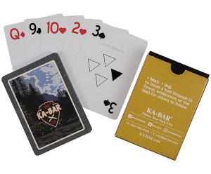 Ka-Bar 9914 Playing Cards Multi-Color 3.5 In Water Resistant PVC