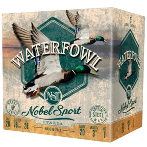 Eurosports LLC Nobel Sport Steel Waterfowl 20 20ga 1oz 3In 1450fps #2 25/ct
