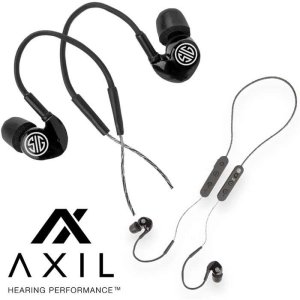 AXIL GS Extreme 2.0 Tactical Earbuds Bluetooth Lanyard 25hr Battery