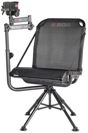Bog-Pod DeathGrip 360 Shooting Rest Chair Black Aluminum