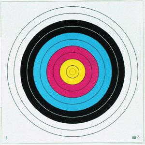 Maple Leaf TA80 Target Face 80cm 10-Ring 25 Pack 100lb Tag Stock
