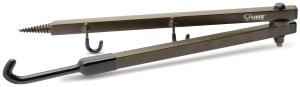 DNZ Products HMEFBH Folding Bow Hanger Green Steel Wall-Mount Heavy-Duty