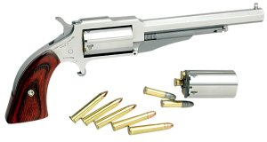 NAA 18604C 1860 The Earl 22 LR/WMR 4" Barrel 5rd Stainless Steel Rosewood Boot Grip