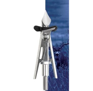 Bear Archery ABH100SK2CB 2-Blade Expandable Broadhead 2 in Silver/Black