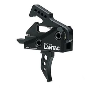 Lantac USA E-CT1 Trigger AR-15 3.5 lb Curved Black Anodized S7 Steel