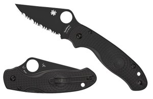 Spyderco C223PBBK Para 3 Lightweight 3" Black Plain Edge CTS-BD1N Blade