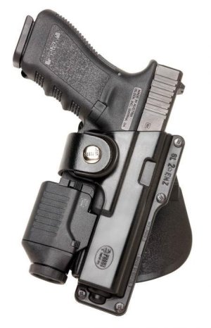 First Samco/Fobus RBT17 Right Hand Black Paddle Holster Glock 17/22 Light