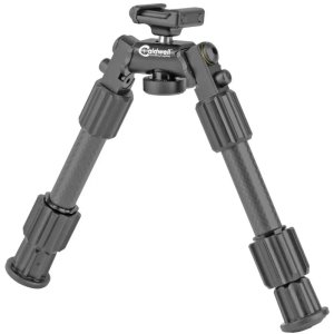 Caldwell Accumax 1081952 Premium Bipod, Adjustable 6-9", Carbon Fiber, Pic Rail Mount, Black