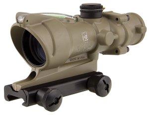 Trijicon TA31D100313 ACOG 4x32mm FDE Green Chevron Reticle