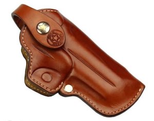 Bond Arms BAH-RT-350-TN-R-CP Leather Clip Holster RH Tan 1.25-1.5in Belt