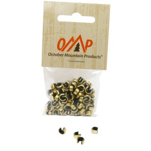 October Mountain 3102 Hunter Black Brass Nocks 100-Pack