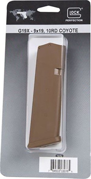 Glock G19X 9mm Luger 10 Rd Coyote Tan Polymer