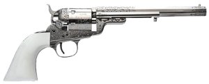 Cimarron CA925N00G13WBH 1851RM Revolver .38SPL 7.5" Nickel Engraved