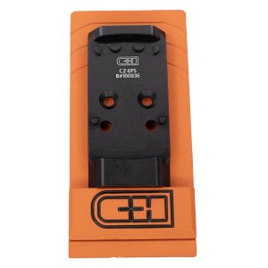 C&H Precision CZ-EPS V4 Optic Mount Plate, 6061 Aluminum, Black Anodized