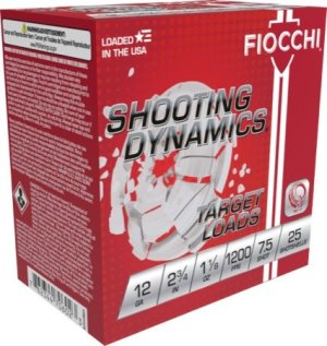 Fiocchi 12SD18H75 Shooting Dynamics Target 12 Gauge 2.75" 1 1/8 oz 7.5 Shot