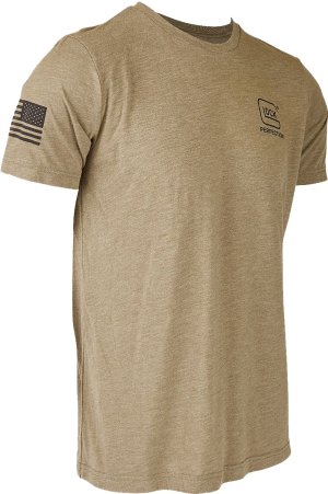 Glock AP96312 2nd Amendment Tee Olive Cotton/Poly Short Sleeve Small