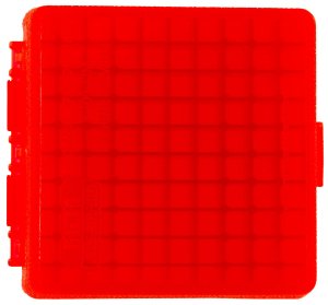 MTM Case Gard P-100 .22 Mag/.17 HMR 100 Round Flip-Top Ammo Box Red