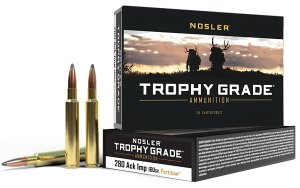 Nosler Trophy Grade 280 Ackley Improved 160 Grain Partition 20 Rounds