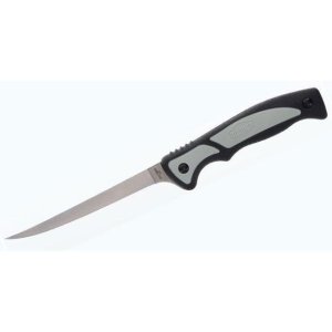 Old Timer Trail Boss Fillet Knife 5.25 in Stainless Steel Black Grey