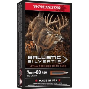Winchester Ammo SBST708 Ballistic Silvertip 7mm-08 Rem 140 gr Polymer Tip 20 Per Box/ 10 Cs