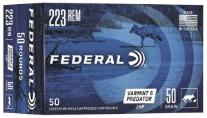 Federal Premium Ammunition AE22350VP .223 Rem 50 Grain JHP 50 Rounds