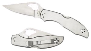 Spyderco BY04P2 Byrd Meadowlark 2 Folding Knife 2.93" SS Blade Satin Handle