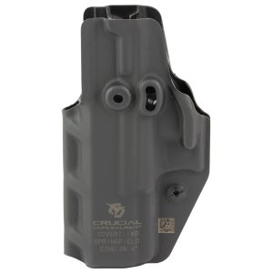 Crucial Concealment Covert IWB Holster Ambidextrous Kydex Black Fits