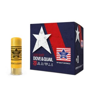PPU Stars & Stripes Dove & Quail Shotshells 20ga 2-3/4" 1 oz 1250 fps #8 25/ct