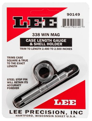 Lee Precision Case Length Gauge & Shell Holder 338 Winchester M 90149