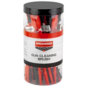 Birchwood Casey BC-NYLBRSH-25PK Dual End Nylon Brush 25-Piece Tub