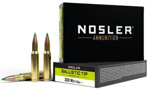 Nosler Ballistic TIP 40061 .308 Win 125gr Spitzer 20 Per Box