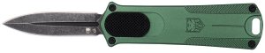 CobraTec Knives 952ODGDAGNS OTF Dagger 1.75 In D2 Steel OD Green
