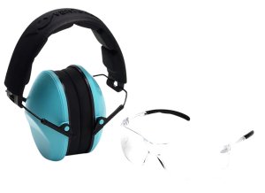Pyramex Safety VGCOMBO410 Eye & Ear Protection NRR 24dB Powder Blue