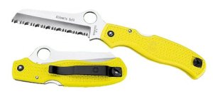 Spyderco Atlantic Salt C89SYL 3.69 In Yellow FRN H-1 SL/FS