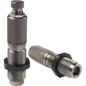 Lyman Rifle 2 Piece Die Set 30-06/7.62 x 63mm - Orange, Vented Sizing Die, Bullet Seating Die