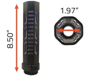 Lancer Systems LCH5 Carbon Fiber Suppressor Cover 8.5 In