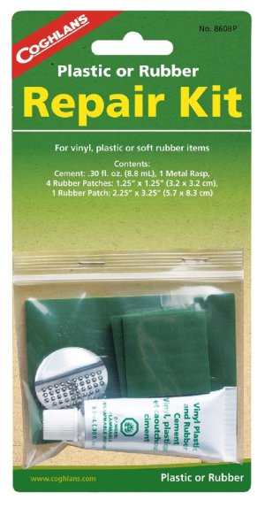 Coghlans 860BP Rubber Repair Kit Vinyl Plastic Soft Rubber Fix