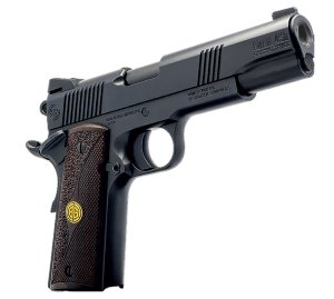 Dickinson DCKSN45BB 1911 Adam 45 ACP 9+1 5" Black Steel Wood Grip