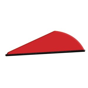 Q2i Q1047 Rapt-X Vanes Red 100pk, High-Profile, 2" Length, 7.5gr