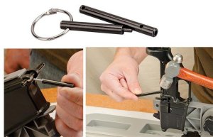 Wheeler 156243 Delta Series AR-15, M4, M16 Pivot & Roll Pin Tool - Black Zinc Plated Steel