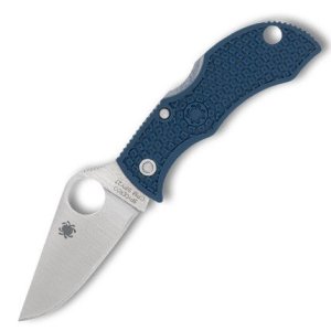 Spyderco Manbug MPCBL 1.96" Satin CPM SPY27 Cobalt Blue FRN Handle