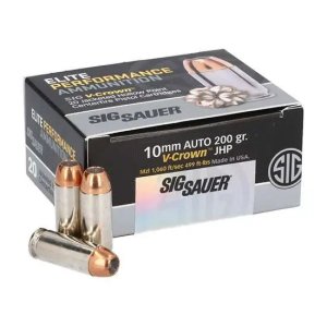 Sig Sauer Elite Defense 10mm Auto 200 gr V-Crown Jacketed Hollow Point