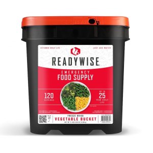 ReadyWise RW40-62120 Emergency Food Bucket 4 Corn & 3 Pea Pouches