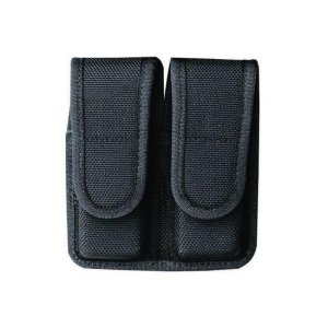 Bianchi Model 7302 Double Magazine Pouch AccuMold Black Horizontal Vertical