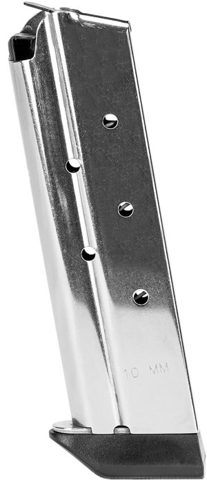 Kimber 4200381 8rd 10mm Silver Steel Magazine for 1911