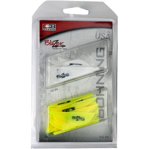 Bohning Blazer Vane Combo White/Neon Yellow 36 pk. 101050WH/NY Universal vane for any broadhead, crossbows, and 3D archery.