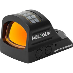 Holosun HE407C-GR-X2 2MOA Green Dot Solar Shake-Awake 0.63x0.91in