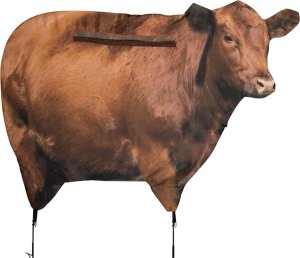 Montana Decoy Big Red Moo Cow 51, View-Through Mesh, Stalking Handles