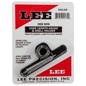 Lee Precision Case Length Gage and Shell Holder 308 Winchester 90139